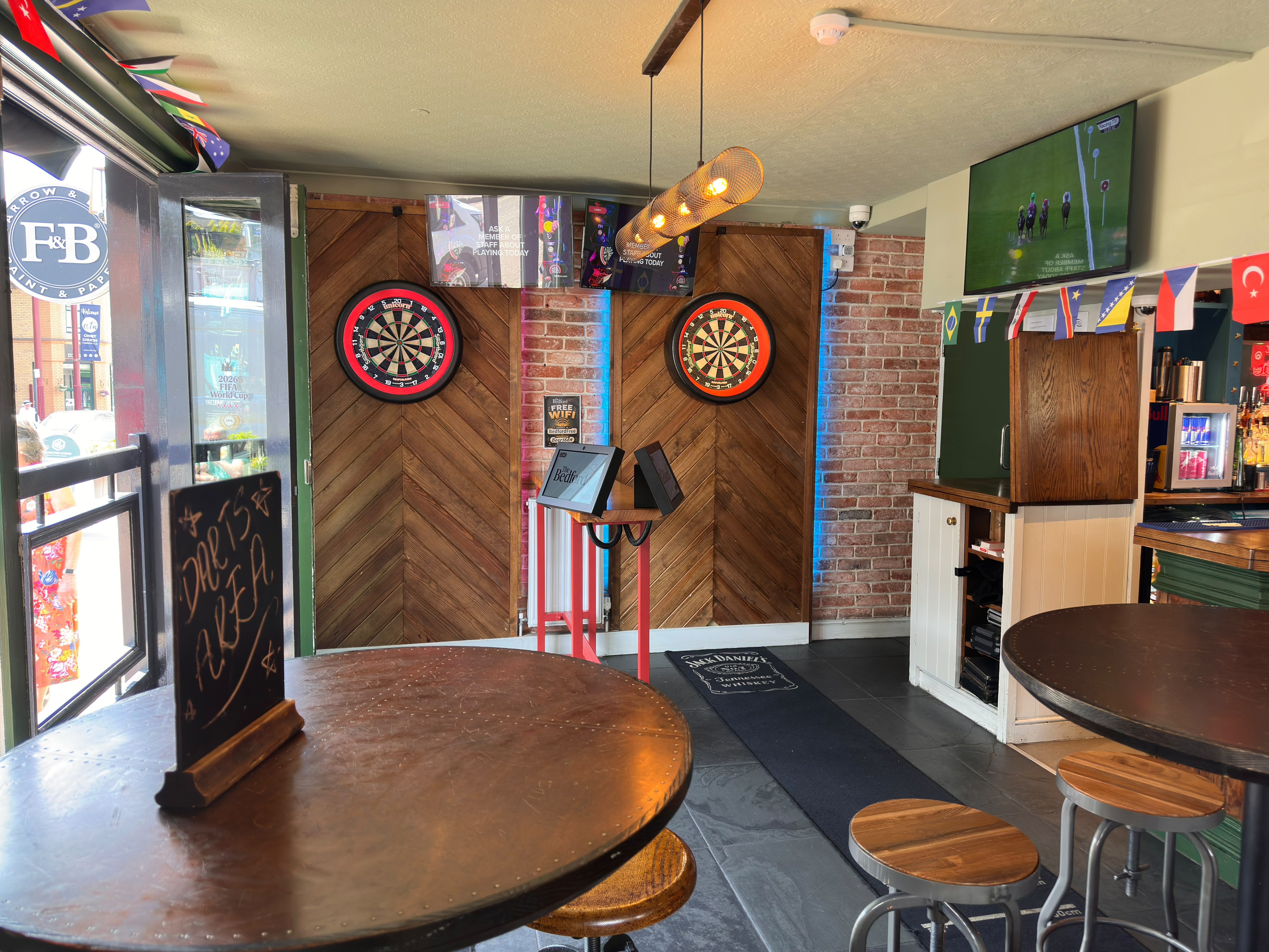 Darts Table 2 interactive darts at The Bedford
